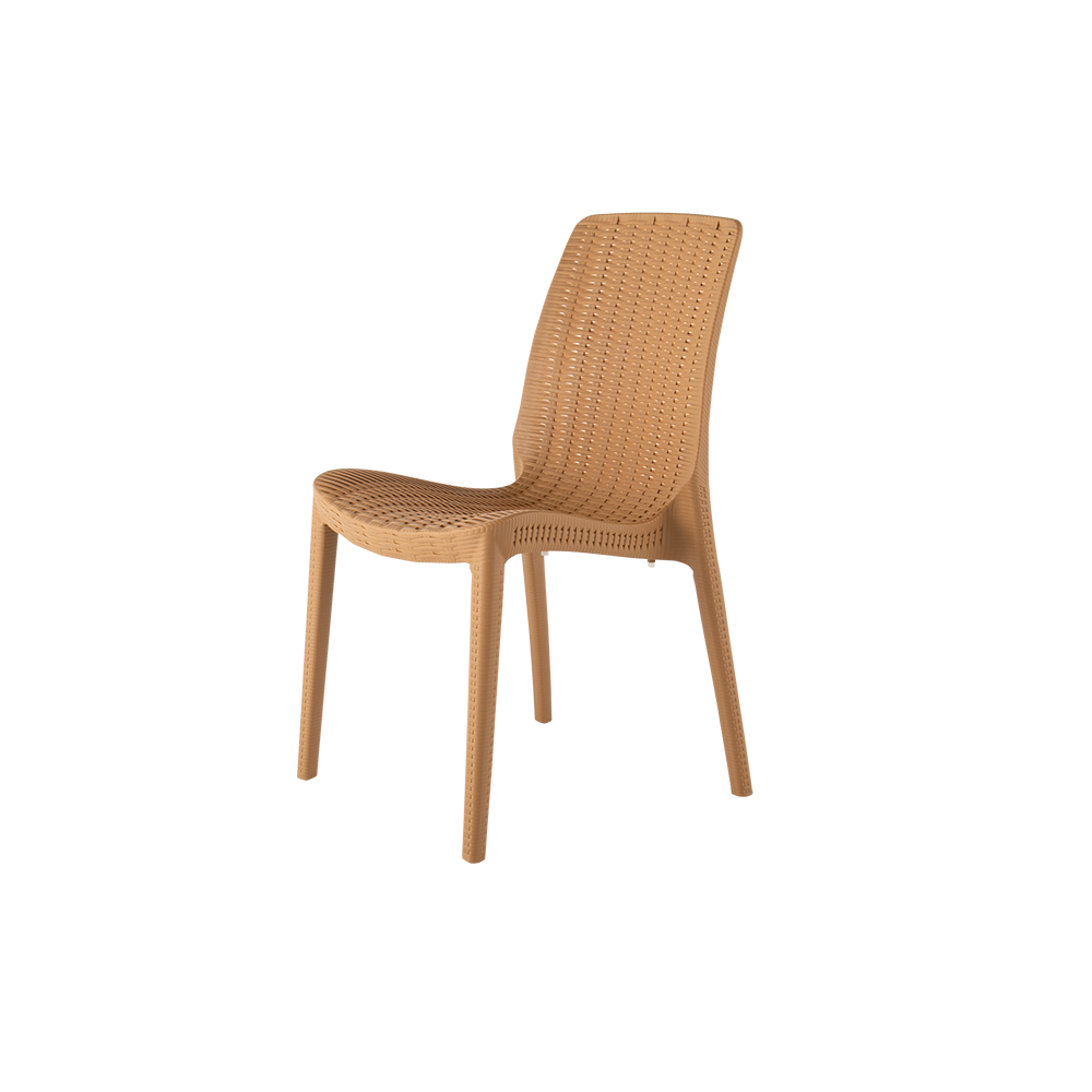Rue Stackable Rattan Dining Chair - plastic outdoor dining chairs