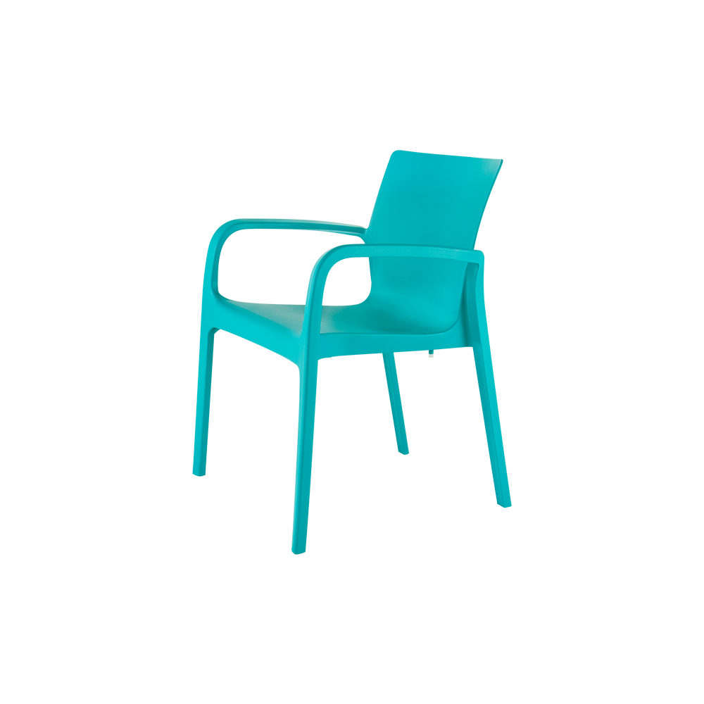 Alissa Stackable Patio Dining Arm - plastic outdoor dining chairs